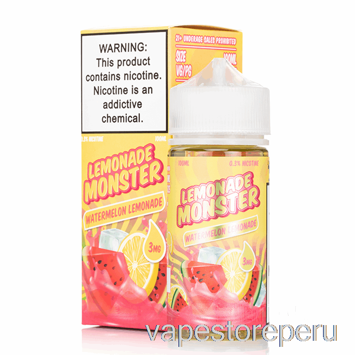 Limonada De Sandía Con Humo Vape - Monstruo De La Limonada - 100ml 0mg